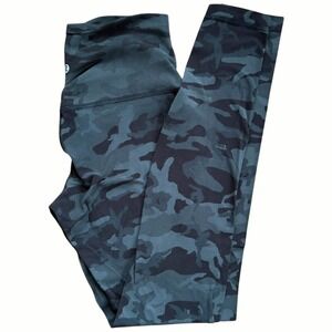 Green Lululemon Camo Leggings Size 6